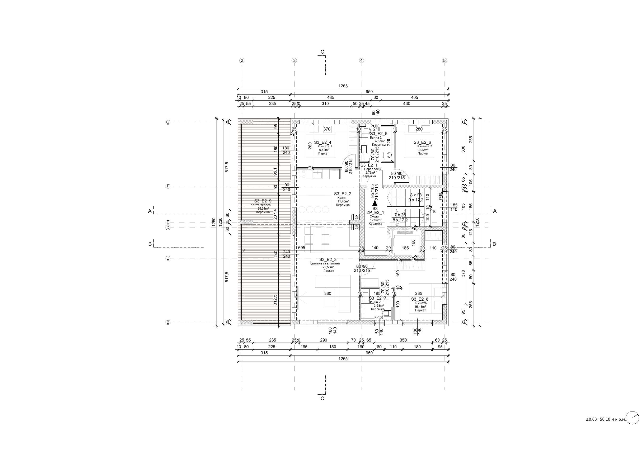 S3 · Другий поверх — floor plan